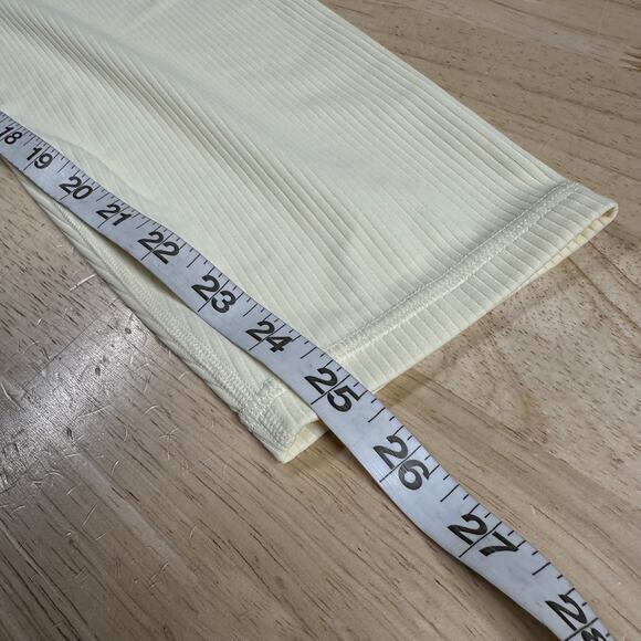 Athleta Transcend Rib 7/8 Tight Pale Yellow Women's Size Large New With Tags - Picture 11 of 11